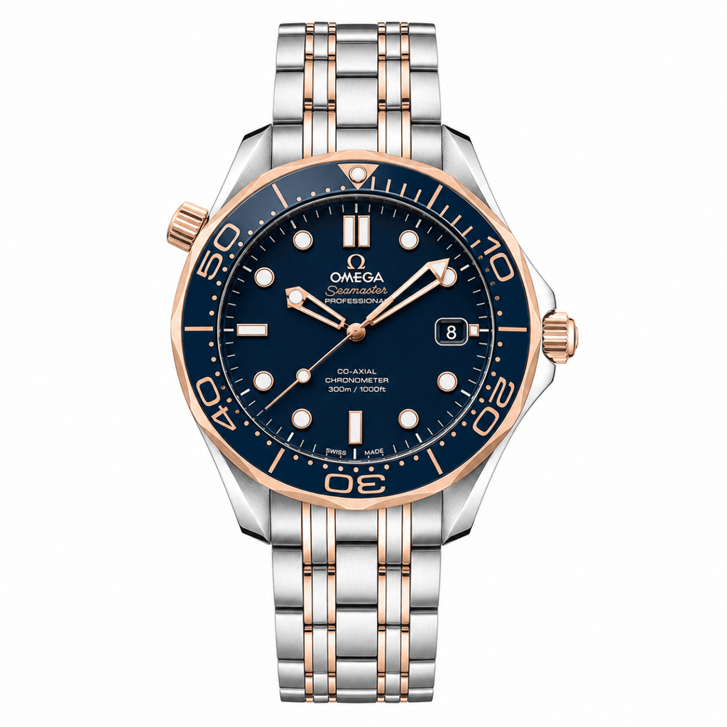 Omega Seamaster Diver 300M Two-Tone Sedna Gold