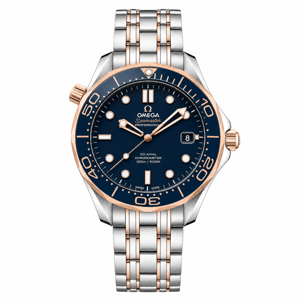 Omega Seamaster Diver 300M Two-Tone Sedna Gold