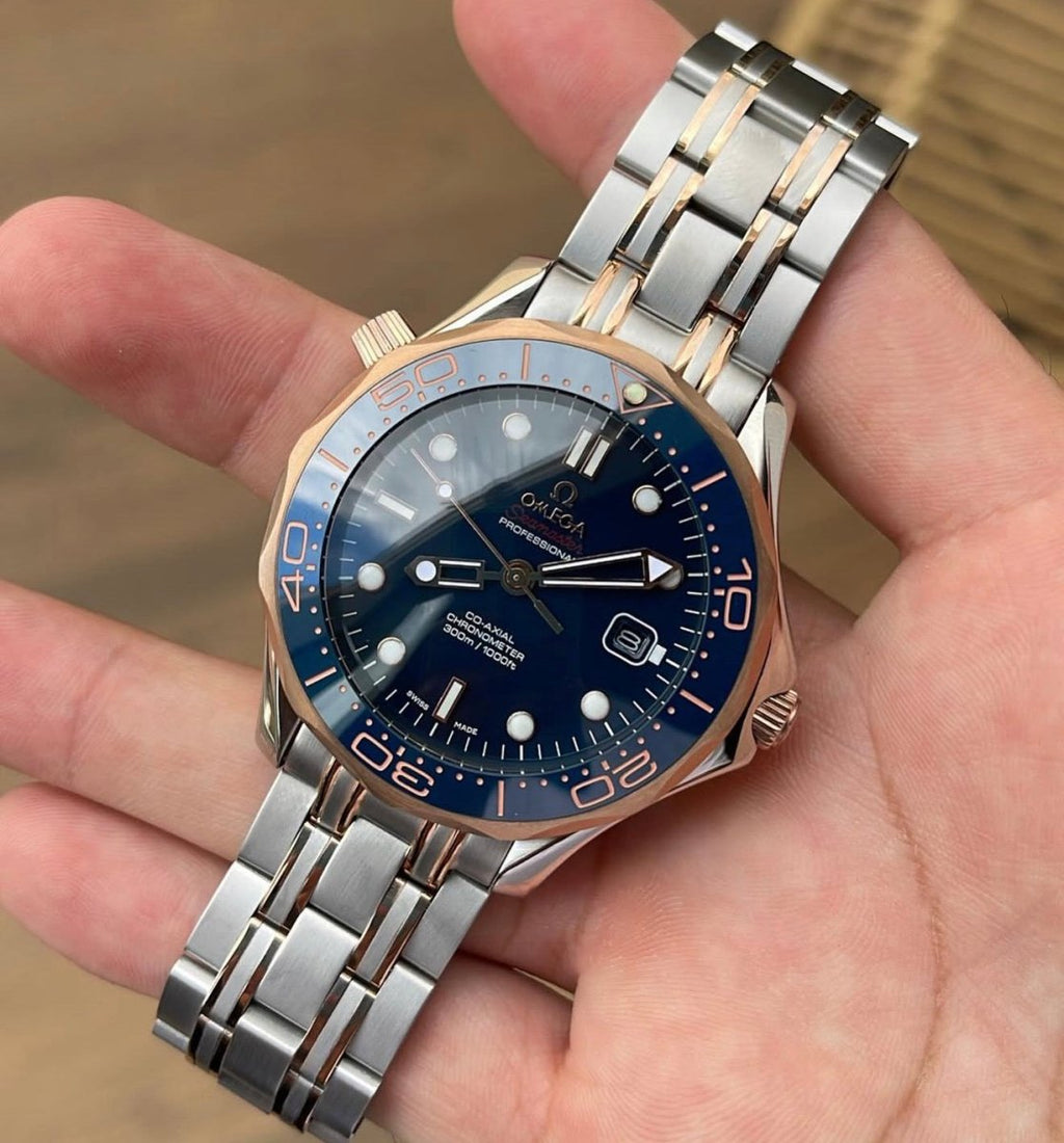 Omega Seamaster Diver 300M Two-Tone Sedna Gold