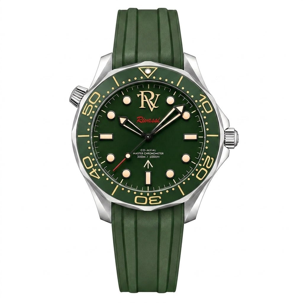 Rivassi Seamaster Diver 300M Rubber Black