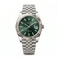 Rolex Datejust 41 126334 Oystersteel & White Gold "Mint Green"