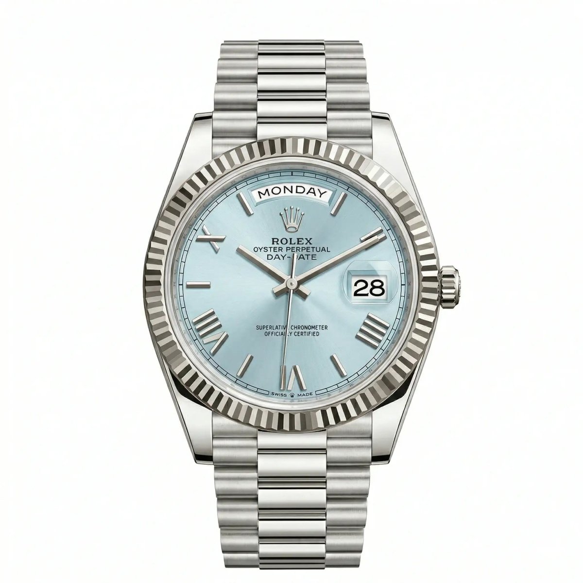 Rolex Day-Date 228236 Platinum Ice Blue
