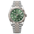 Rolex Sky-Dweller 336933 Oystersteel & White Gold "Green Dial"